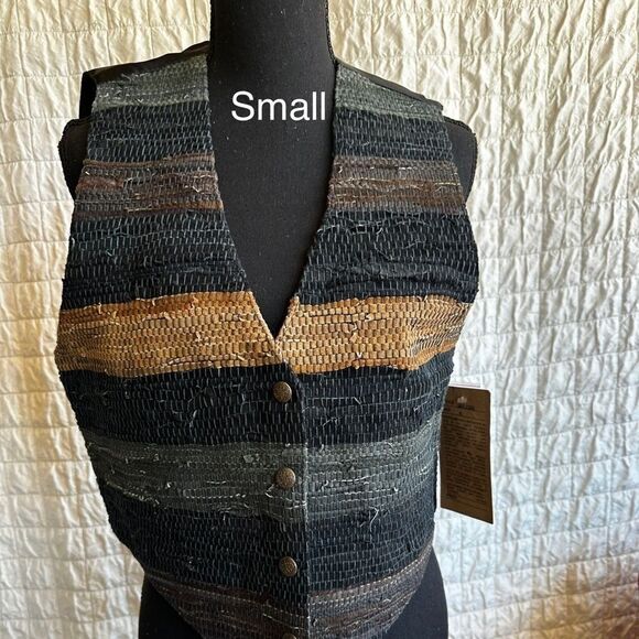 KATCH Me vintage handmade leather vests NWT 2 M 1 S - Picture 13 of 13
